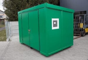 Magazyn izolowany do przechowywania środków ochrony roślin