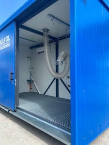 Kontener do magazynowania wodorotlenku sodu