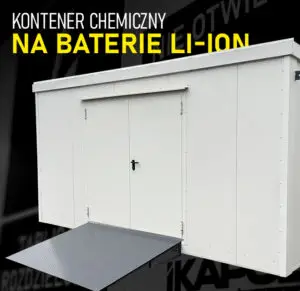 KONTENER OGNIOODPORNY NA BATERIE LITOWO-JONOWE 12m2